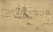 James McNeill Whistler - Second Venice Set: Lagoon: Noon, 1879-1880