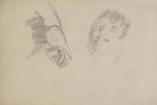 John Singer Sargent - Study for El Jaleo: Dancer's Hand and Seated Woman's Head, 1881