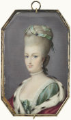 Jean-Baptiste Isabey - Miniature of Marie Antoinette, about 1786