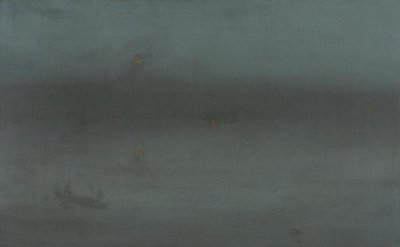 James McNeill Whistler - Nocturne, Blue and Silver: Battersea Reach, about 1872-1878