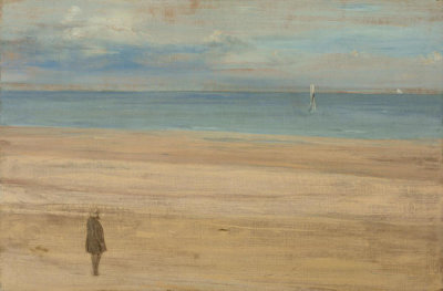 James McNeill Whistler - Harmony in Blue and Silver: Trouville, 1865