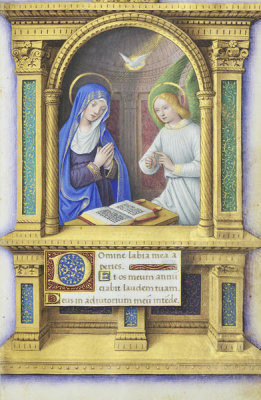 Jean Bourdichon - Book of Hours: The Annunciation, 1490-1515
