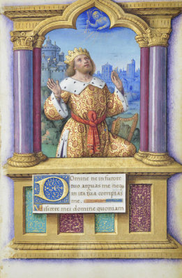 Jean Bourdichon - Book of Hours: King David, 1490-1515