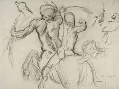 John Singer Sargent - Study for Chiron and Achilles, 1917-1922