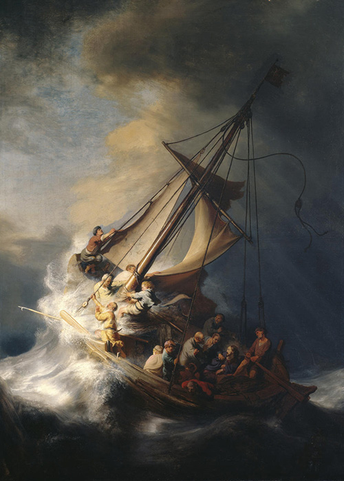 Rembrandt, Christ in the Storm on the Sea of Galilee, 1633 (stolen)