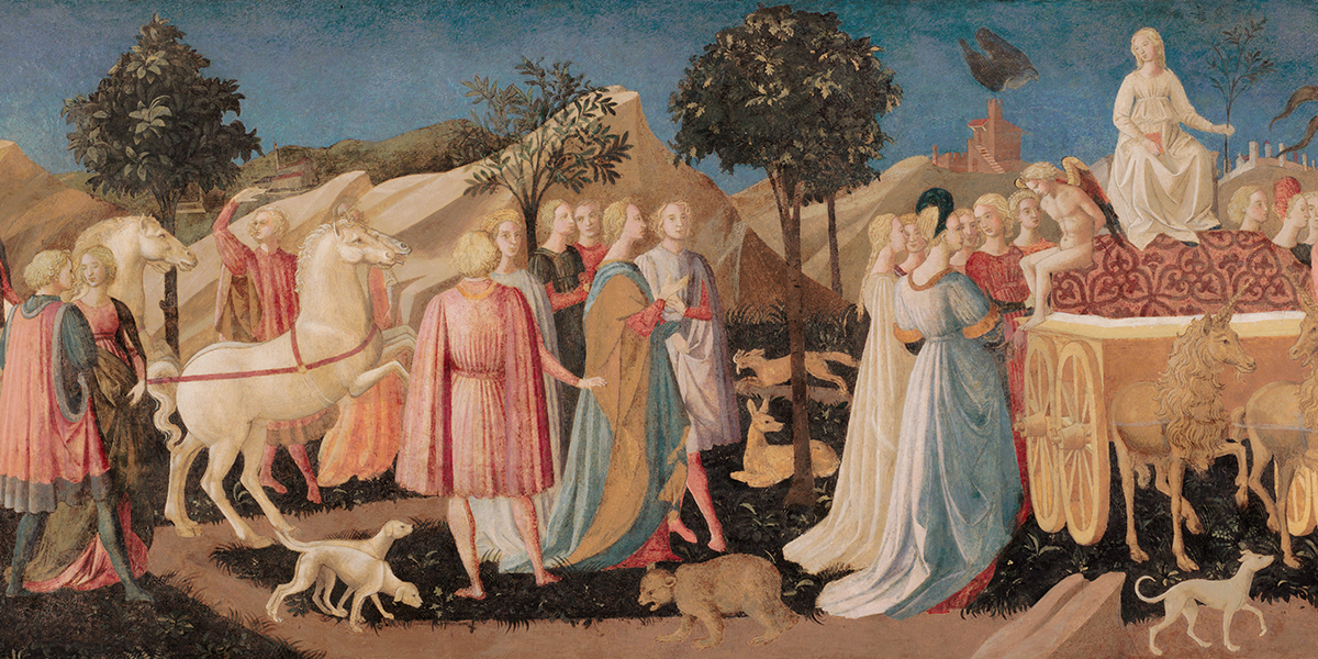 Francesco Pesellino, The Triumphs of Love, Chastity and Death, about 1450