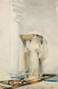 John Singer Sargent - Incensing the Veil, about 1880