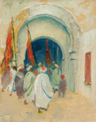 Caleb Arnold Slade - A Gateway in Tunis, about 1921