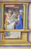 Jean Bourdichon - Book of Hours: The Presentation in the Temple, 1490-1515