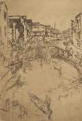 James McNeill Whistler - Second Venice Set: The Bridge, Santa Marta, 1879-1880