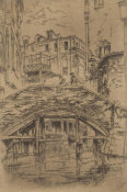 James McNeill Whistler - Second Venice Set: Ponte del Piovan, 1879-1880