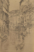 James McNeill Whistler - Second Venice Set: Quiet Canal, 1879-1880