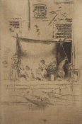 James McNeill Whistler - Second Venice Set: Fruit Stall, 1879-1880