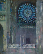 Paul César Helleu - The Interior of the Abbey Church of Saint Denis, about 1891