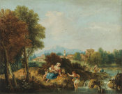 Giuseppe Zais - By the Stream, 1730-1781
