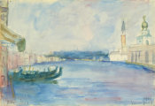 Louis Kronberg - The Grand Canal, Venice, 1914