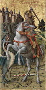 Carlo Crivelli - Saint George Slaying the Dragon, 1470