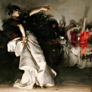 John Singer Sargent - El Jaleo, 1882 (detail: half section, right)