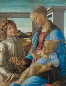 Sandro Botticelli - Virgin and Child with an Angel, 1470-1474