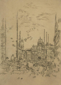 James McNeill Whistler - First Venice Set: The Piazzetta, 1879-1880