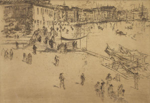 James McNeill Whistler - Second Venice Set: Riva, No. 2, 1879-1880