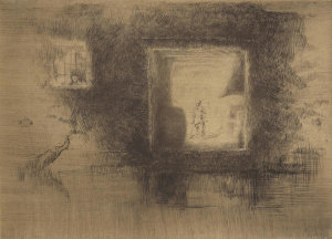 James McNeill Whistler - Second Venice Set: Nocturne: Furnace, 1879-1880