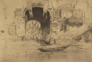 James McNeill Whistler - Second Venice Set: San Biagio, 1880