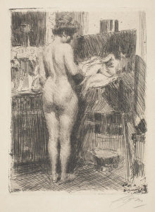 Anders Zorn - Model before Picture, 1910