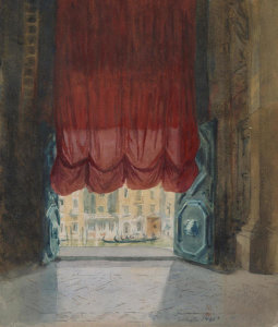 Martin Mower - Grand Canal, Venice, Seen Through the Doorway of Santa Maria della Salute, 1920