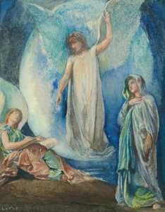 John La Farge - The Recording Angel, July 1890