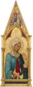 Simone Martini - St. Lucy (from multi-paneled Servite altarpiece), about 1320