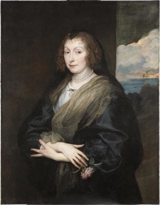 Anthony van Dyck - Woman with a Rose, about 1635-1639