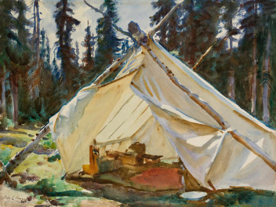 John Singer Sargent - A Tent in the Rockies, about 1916