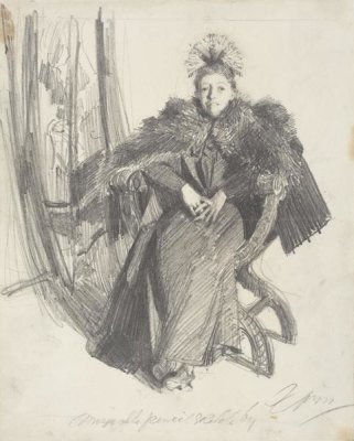 Anders Zorn - Study for Isabella Gardner III, 1894