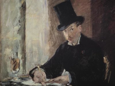 Edouard Manet - Chez Tortoni, about 1875 (stolen)
