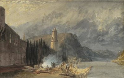 Joseph Mallord William Turner - The Roman Tower, Andernach, 1817