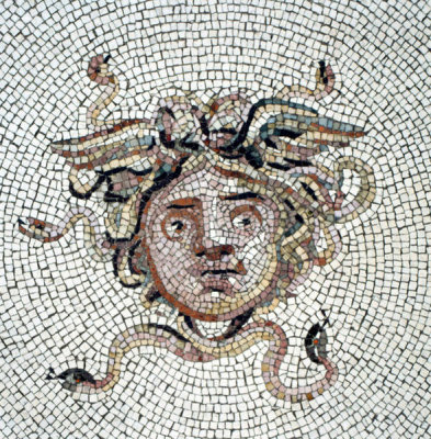 Unknown Roman artist - Mosaic Floor: Medusa (detail), 117-138 AD