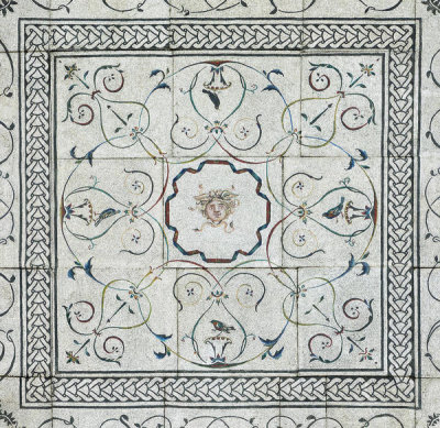 Unknown Roman artist - Mosaic Floor: Medusa, 117-138 AD