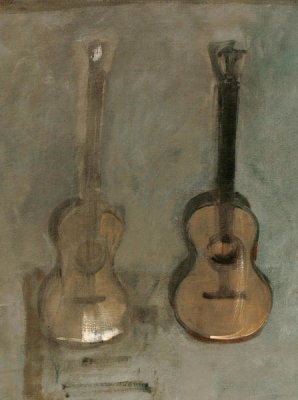 John Singer Sargent - El Jaleo, 1882 (detail: guitars)