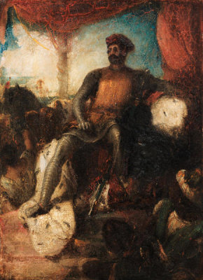 Eugène Delacroix - The Crusader, about 1840