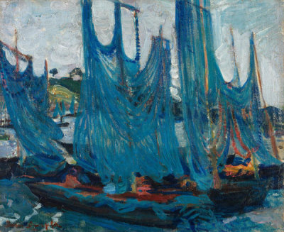 Boris Anisfeld - Blue Sails - Concarneau I, 1910
