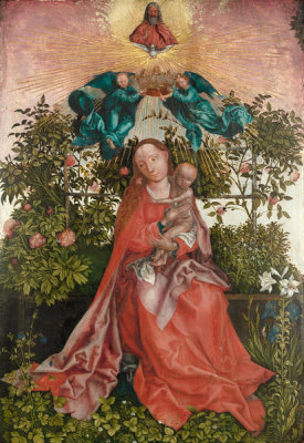 Martin Schongauer - The Virgin and Child of the Rose Bower, mid 16th century