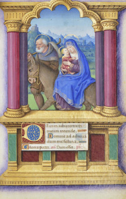 Jean Bourdichon - Book of Hours: The Flight into Egypt, 1490-1515