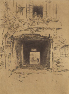 James McNeill Whistler - Second Venice Set: Doorway and Vine, 1880