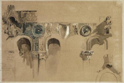 John Ruskin - The Casa Loredan, Venice, 1850