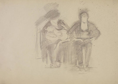 John Singer Sargent - Study for El Jaleo: Seated Musicians, 1881