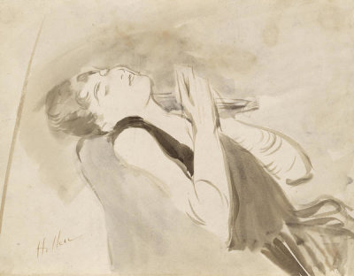 Paul César Helleu - Woman Reclining, about 1890
