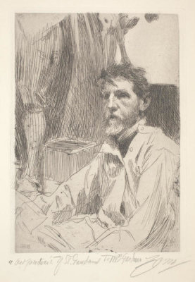 Anders Zorn - Augustus Saint Gaudens I, 1897