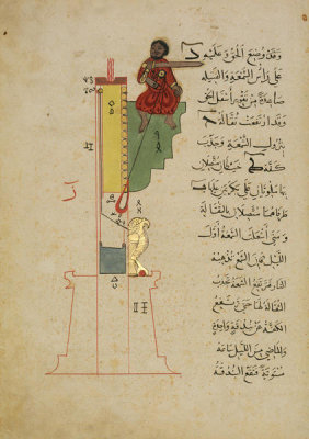 Muhammad ibn Ahmad al-Izmiri - from al-Jazari's Book of Knowledge of Ingenious Mechanical Devices: The Candle-Clock, 1354