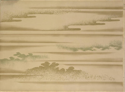 Japanese - Landscape with Clouds, 19th century